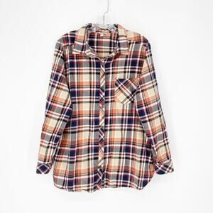 Sonoma Button-Up Plaid Shirt Size XXL